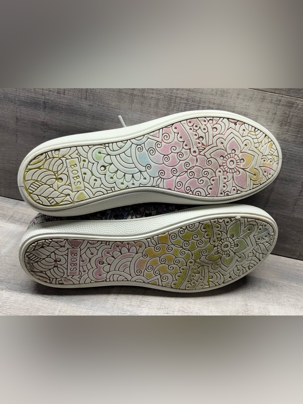 Skechers BOBS B Cute Knitting Hearts Cat Shoes Women’s 8 Memory Foam 114094 - Picture 6 of 8
